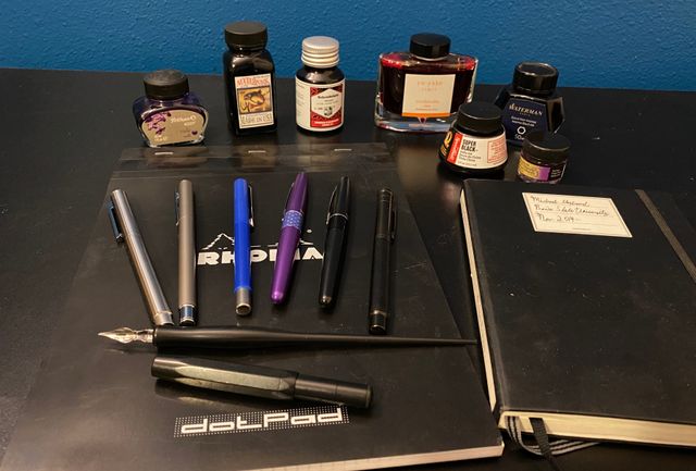 My collection of pens and inks