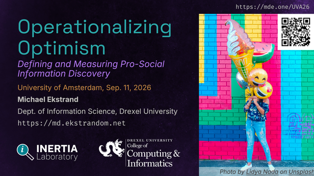 Title slide for Operationalizing Optimism